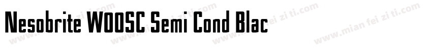 Nesobrite W00SC Semi Cond Black字体转换